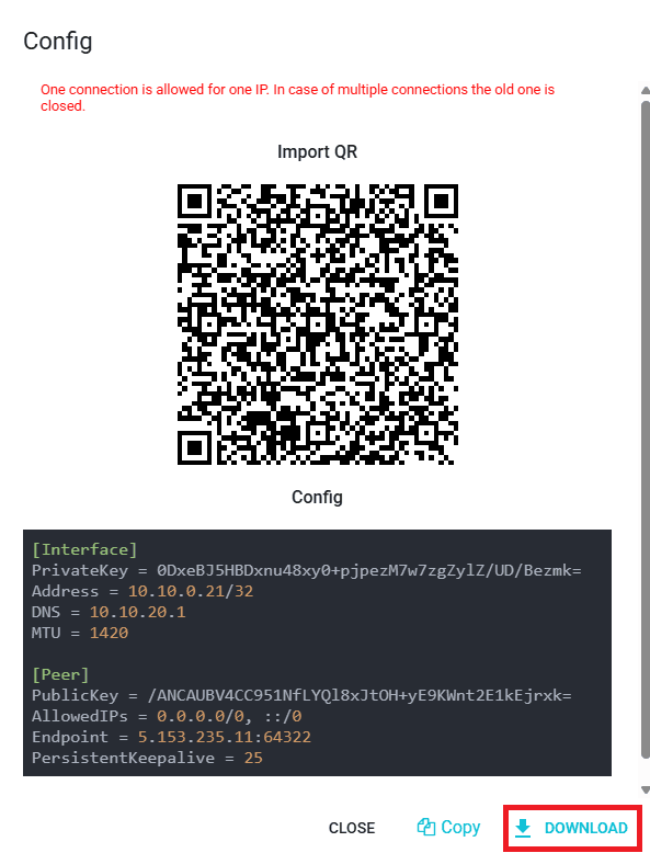 download-config