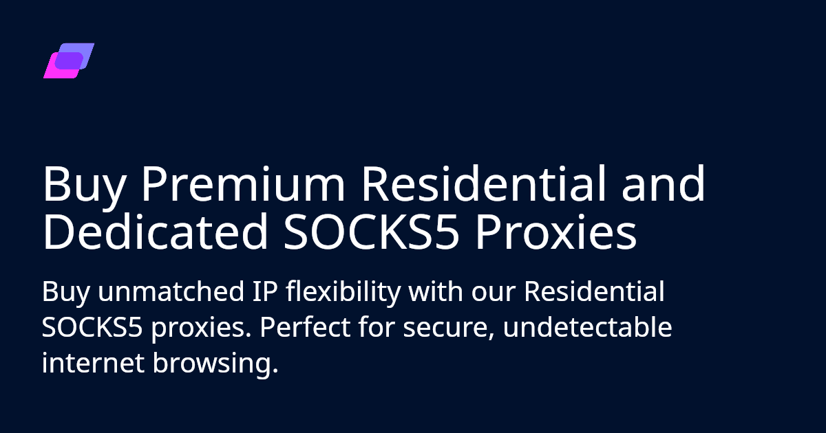residential socks5 proxies free